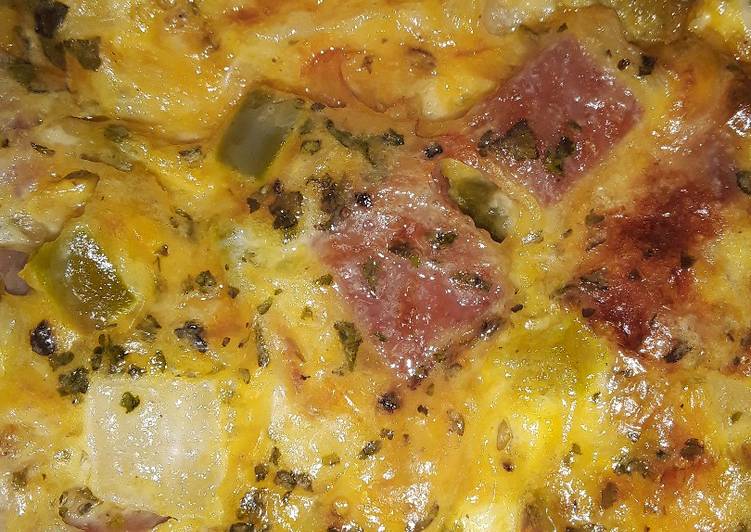Step-by-Step Guide to Prepare Favorite Egg ham and cheese bake