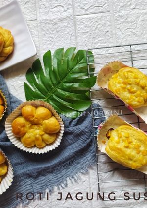Foto resep Roti Jagung Susu Keju (Eggless)