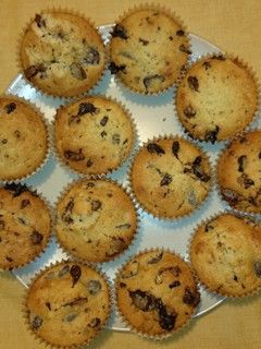 Csokis-meggyes muffin recept II recept fotója