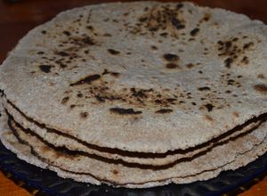 Una foto de Chapati pan plano indio