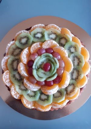Foto di Crostata morbida con frutta e crema pasticciera