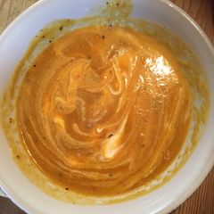 Spicy butternut soup A picture of Spicy butternut soup.