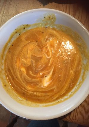 A picture of Spicy butternut soup.