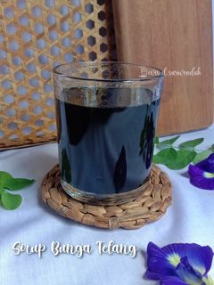 Foto resep Sirup Bunga Telang