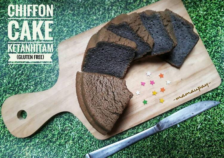 Chiffon Cake Ketan Hitam (Gluten Free)