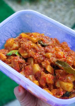 Foto resep Sambel goreng udang kentang