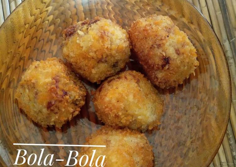 Bola bola pisang coklat lumer