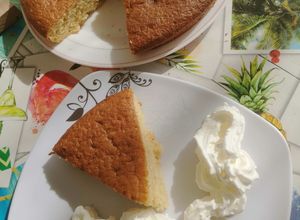 Une photo de Gâteau version danette à la vanille sans huile