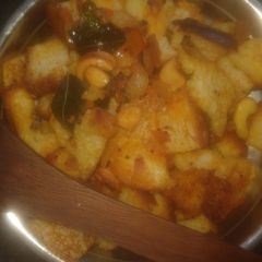 A picture of Bread Upma.