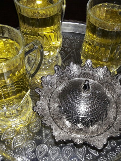 عکسی از دستور دم نوش پونه.آویشن.ختمی.بابونه و پوست پرتقال