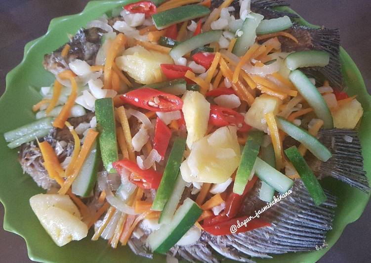 Resep: Di RumahGurame Asam Manis