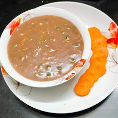 A picture of Ragi soup.