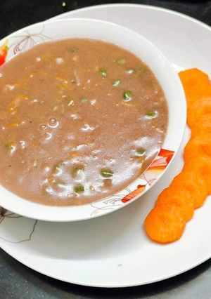 A picture of Ragi soup.