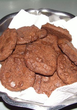 Une photo de Cookies tout chocolat