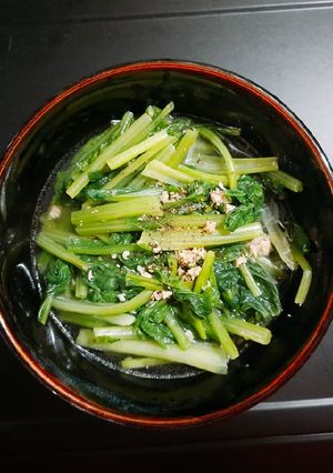 Hình của món Canh cải ngọt nấu thịt heo xay.