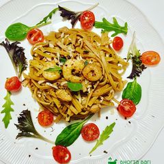 A picture of Spicy prawn & chicken Linguine#NEWYEARNEWYOU.