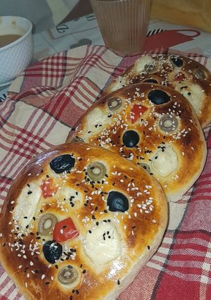 صورة لوصفة خبز الزيتون و الجبن