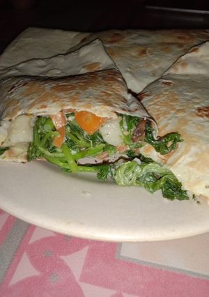Foto resep Bayam Tortilla Warp