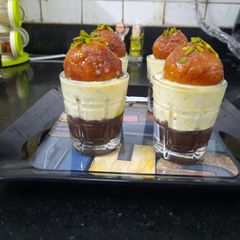 A picture of Gulabjamun shots.