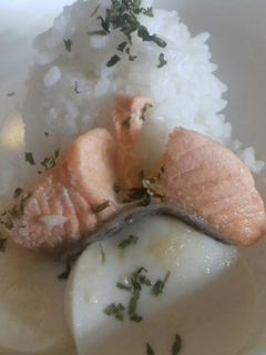 Foto resep Nasi salmon + tofu (MPASI 8 BULAN)