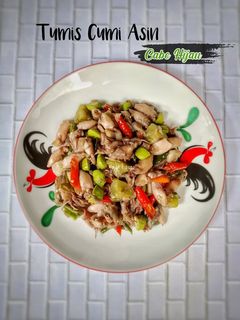 Foto resep Tumis Cumi Asin Cabe Hijau