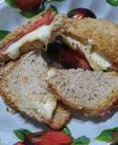 Sandwichs tostados con pan de semillas