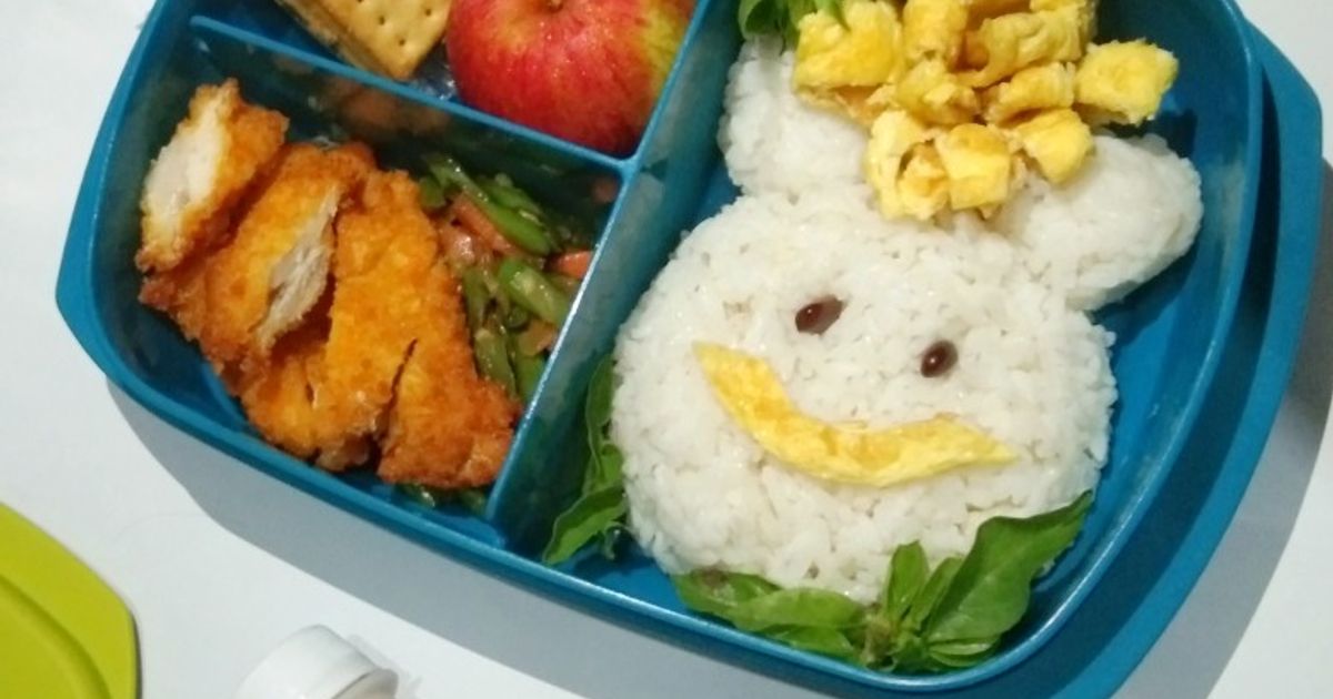 Resep Bento Resep Nasi Bento Simple Alaku oleh Ma2 Khansa A.N - Cookpad