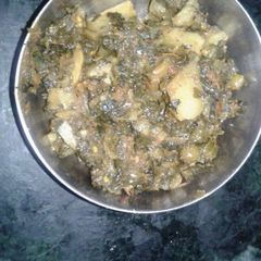 A picture of New style aalu methi.