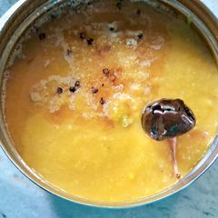 A picture of Rasam soup.