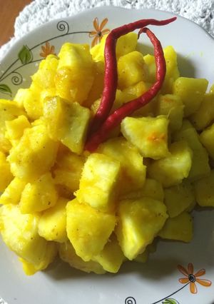 Foto resep Ubi rebus bumbu kuning