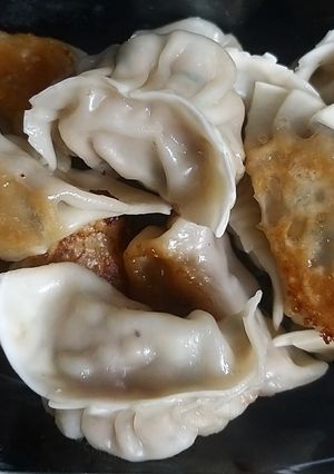 A picture of Japanese Dumplings - Gyoza.