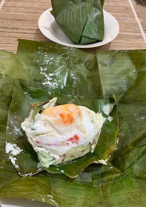 Foto resep Pepes / botok telur asin