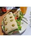 Ciabatta artesanal con aceitunas