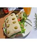 Ciabatta artesanal con aceitunas
