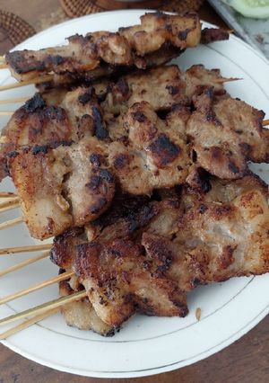 Foto resep Moo ping/ Thai BBQ pork skewers