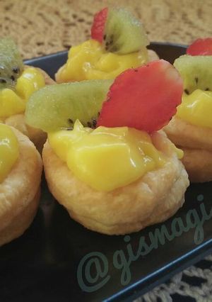 Foto resep Eggless Fruity Puff Pastry