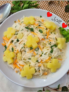 عکسی از دستور سالاد ترب سفید 😋