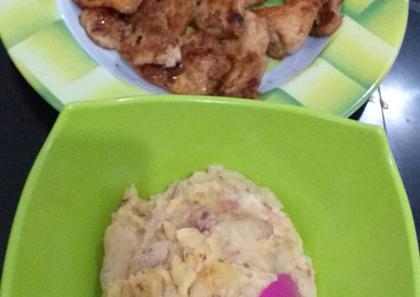 Ayam panggang teflon n mashed potato