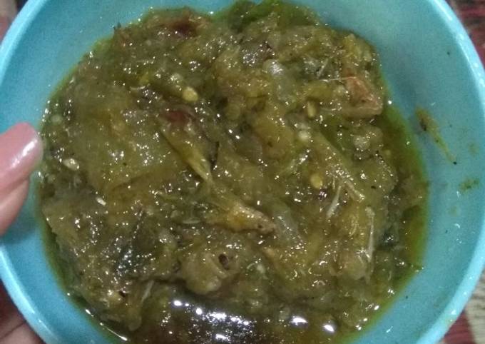 Sambal Lado Mudo Ijo + teri