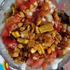 A picture of Quick "store cupboard" Chaat (Indian salad).