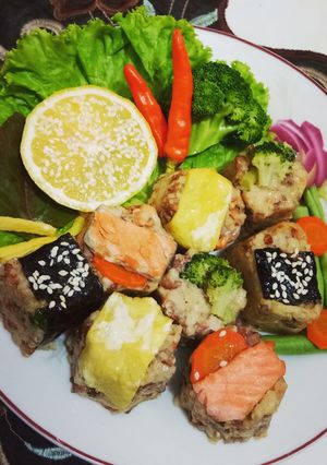 Foto resep Nasi Merah Cetak Gurih
