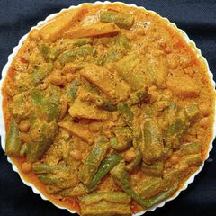 A picture of Chickpeas Luffa Potato Poppy Curry (ঝিঙে আলু কাবুলি পোস্ত).