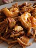 Fideuá with Squid, Octopus, and Shrimp