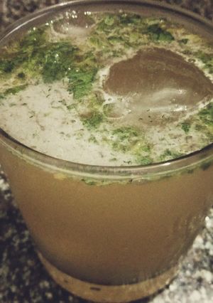 A picture of Mint lemon masala soda.