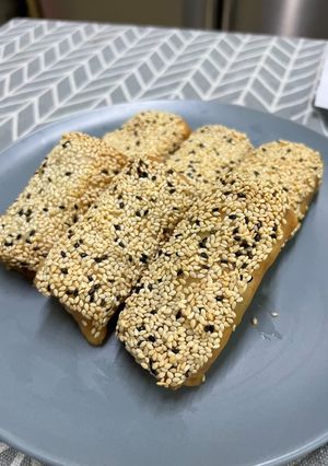 芝麻海鮮卷 的食譜成品照片