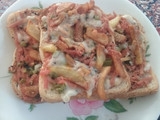 پیتزا با نان تست🍕