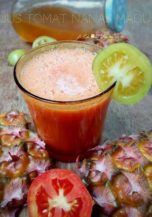Foto resep Jus Tomat Nanas dengan Madu asli