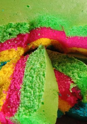 Foto resep Bolu kukus pelangi