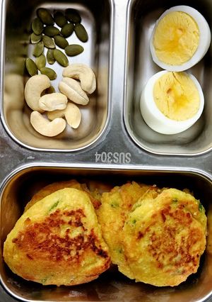 A picture of Healthy Moong Dal/Split yellow Lentils Cutlets.