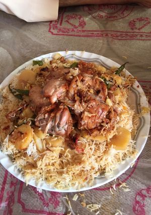 صورة لوصفة مقلوبة الدجاج